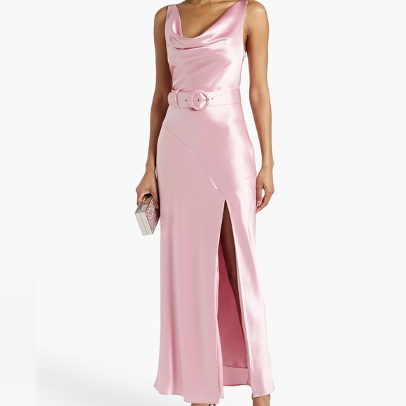 NICHOLAS Dresses & Skirts - Nicholas Bette Belted Dress in Baby Pink